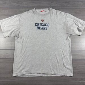 NFL Chicago Bears T-Shirt Mens XL Gray Short Sleeve Graphic Crew Neck Tee